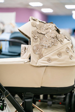 Коляска для новорожденных Cybex Priam IV Rosegold Simply Flowers Beige (Nude Beige)