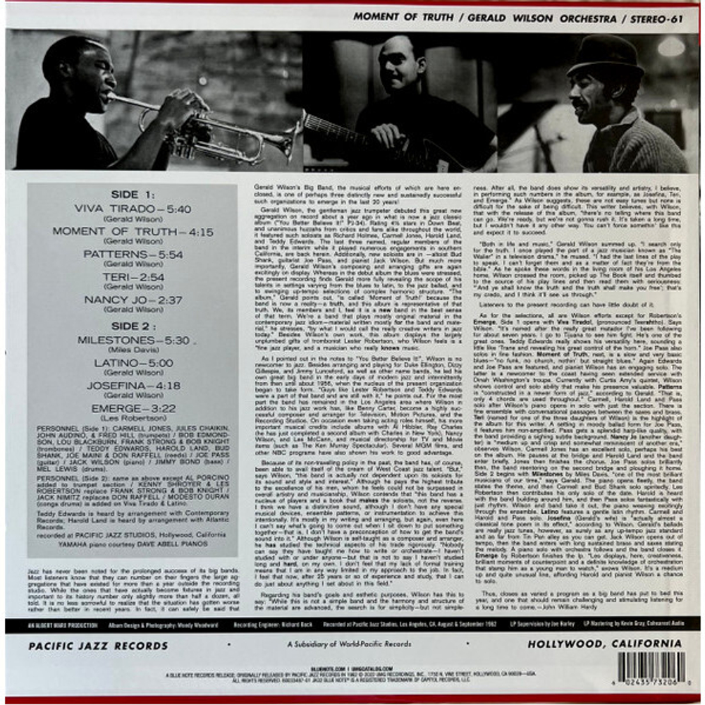Gerald Wilson Big Band / Moment Of Truth (LP)
