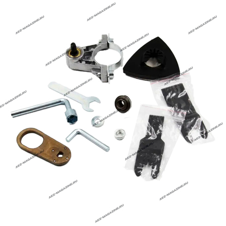 насадка реноватор на маленькую болгарку 115-125 с набором пилок, шлифлистов из наждачной бумаги