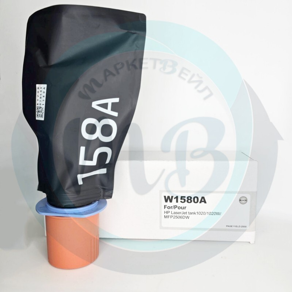 Тонер-картридж WBox, аналог HP W1580A (158A) для LaserJet Tank 1005/1020/2506 (2.5K)