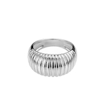 Латунное кольцо широкое Ribbet silver