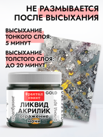 Жидкая акриловая краска ЛИКВИД АКРИЛИК «Отражение ночи» серия «Золотая»