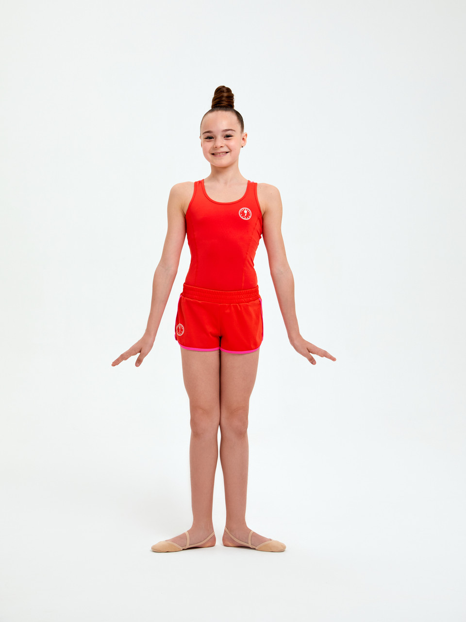 B14311V-RR232 Топ спортивного назначения для занятий гимнастикой для девочек фото 2