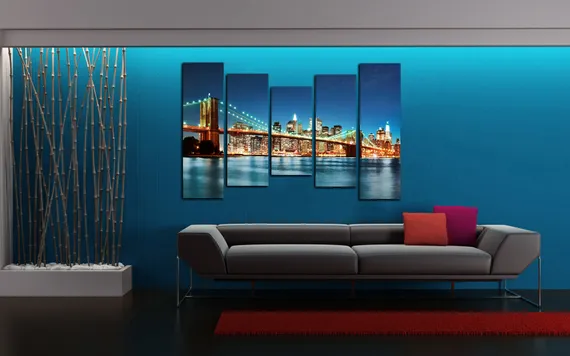 Модульная картина "Бруклинский мост"