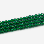Изумрудная шпинель синтетическая, 3мм, шар, микроогранка