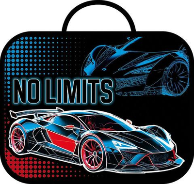 Папка школьника А4 с ручками + твердое дно, широкая, ткань, 335/260/60 "No limits 2025" (Пчелка)