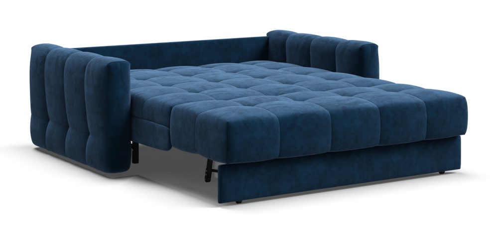 Диван Босс Слип 140 Велюр Монолит синий