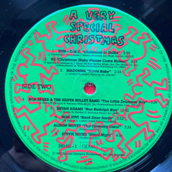 Винтажная виниловая пластинка LP Сборинк A Very Special Christmas (Германия 1987) (Madonna, Sting, U2, Whitney Houston и др)