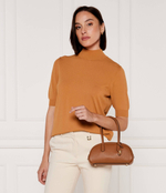 Кожаная сумка-трапеция Lulu Michael Kors - коричневый(30T4G1US5T)