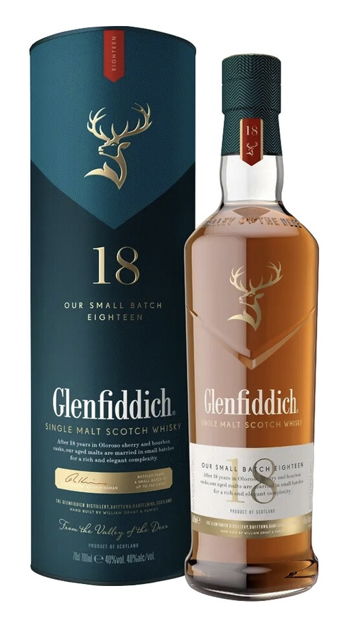 Виски Glenfiddich 18 Years Old, 0.75 л.