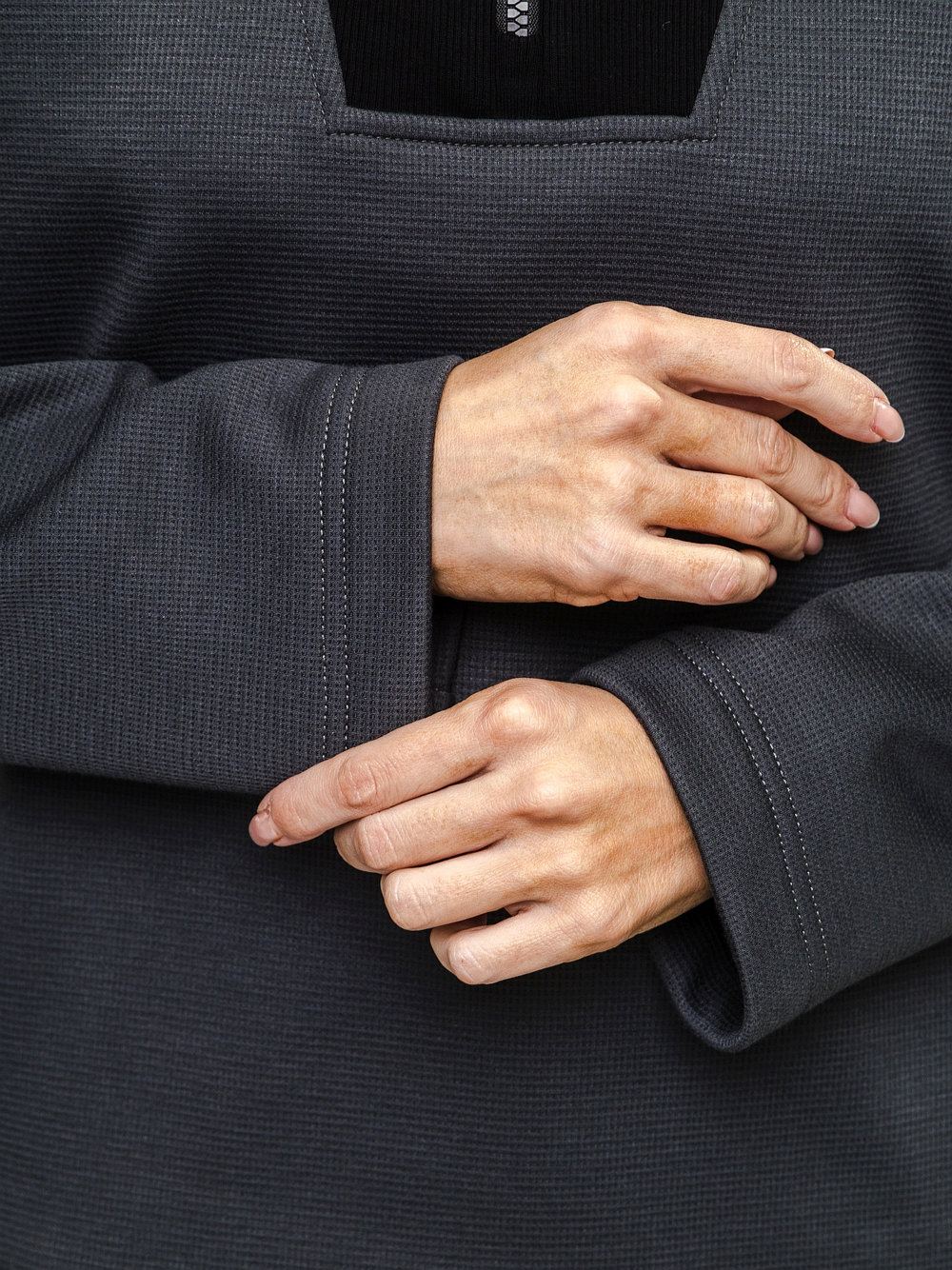 Свитшот с декорированным воротом, женский, цвет "Пепел костра"