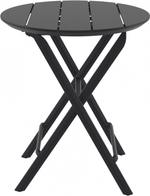 Стол пластиковый складной Siesta Contract Helen Folding Table Ø60, черный