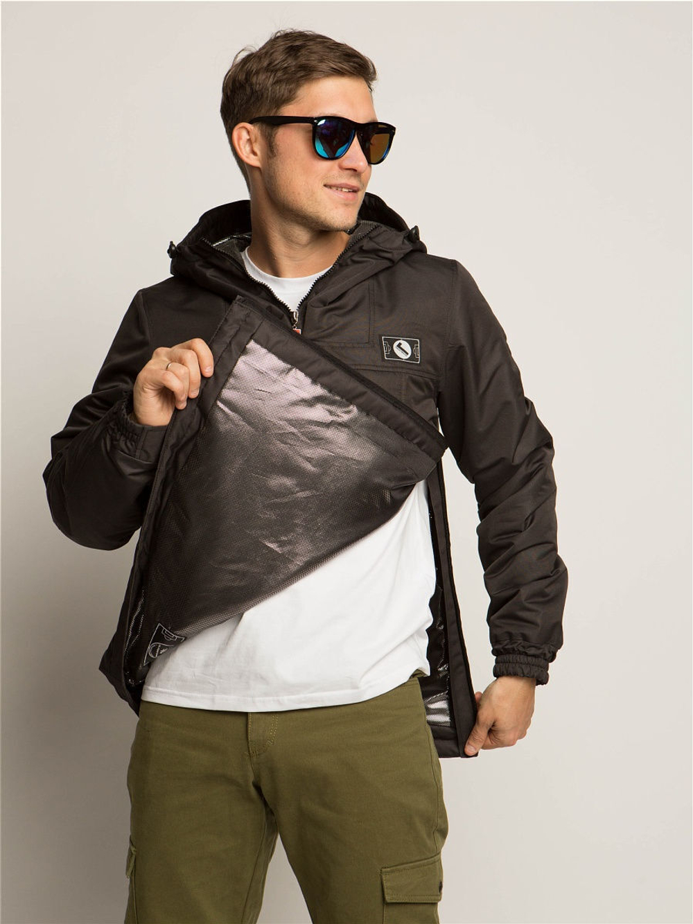 Анорак утепленный мужской Город Горький черный