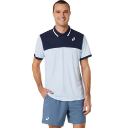 Мужское теннисное поло ASICS Court Polo Men - Light Blue, Dark Blue