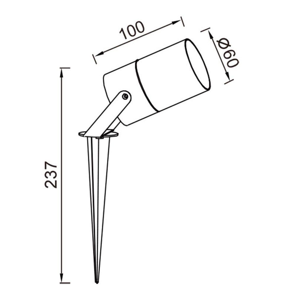 9287 Наземный уличный светильник QUEBEC