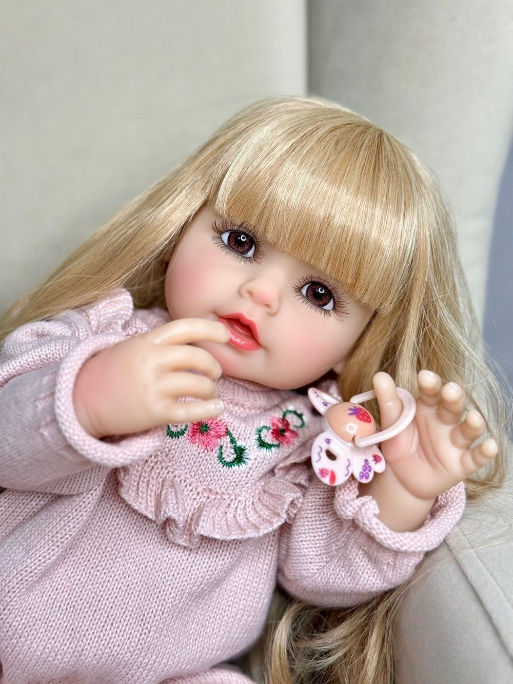 Кукла Реборн виниловая 55см (FA-309A1)