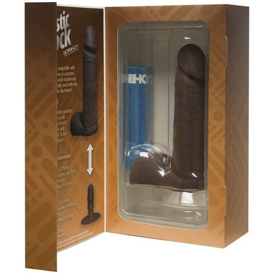 Реалистичный фаллоимитатор The Realistic Cock ULTRASKYN 6” - 17,3 см. (Цвет: коричневый)