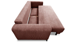 Диван Сенлин Лайт Cilium Coral 252*103*90 см, Розовый Вельвет Еврокнижка Фиеста