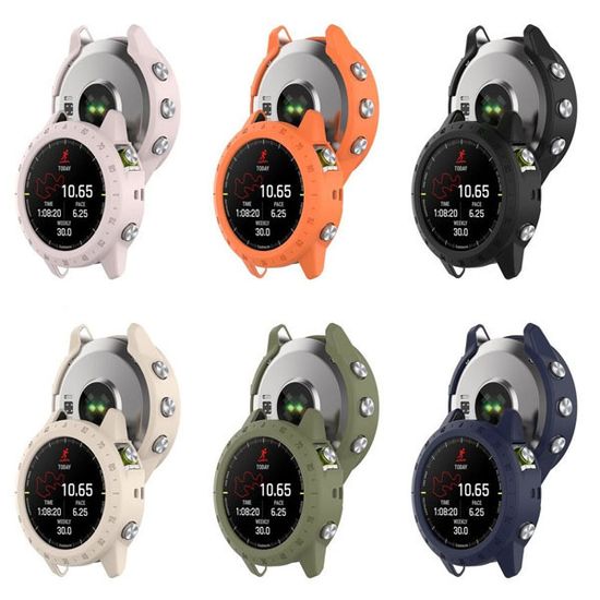 Защитный бампер чехол для часов Garmin MARQ Gen 2 Adventurer Athlete Aviator Captain Golfer материал TPU (Хаки)