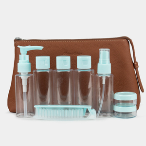 Косметичка Comete из кожи теленка, цвета карамель