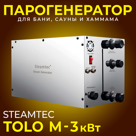 Парогенератор для хамама и турецкой бани Steamtec TOLO-М 30 (3 кВт)