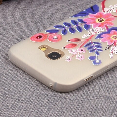 Матовый чехол со стразами для Samsung Galaxy A3 (2017), 009994