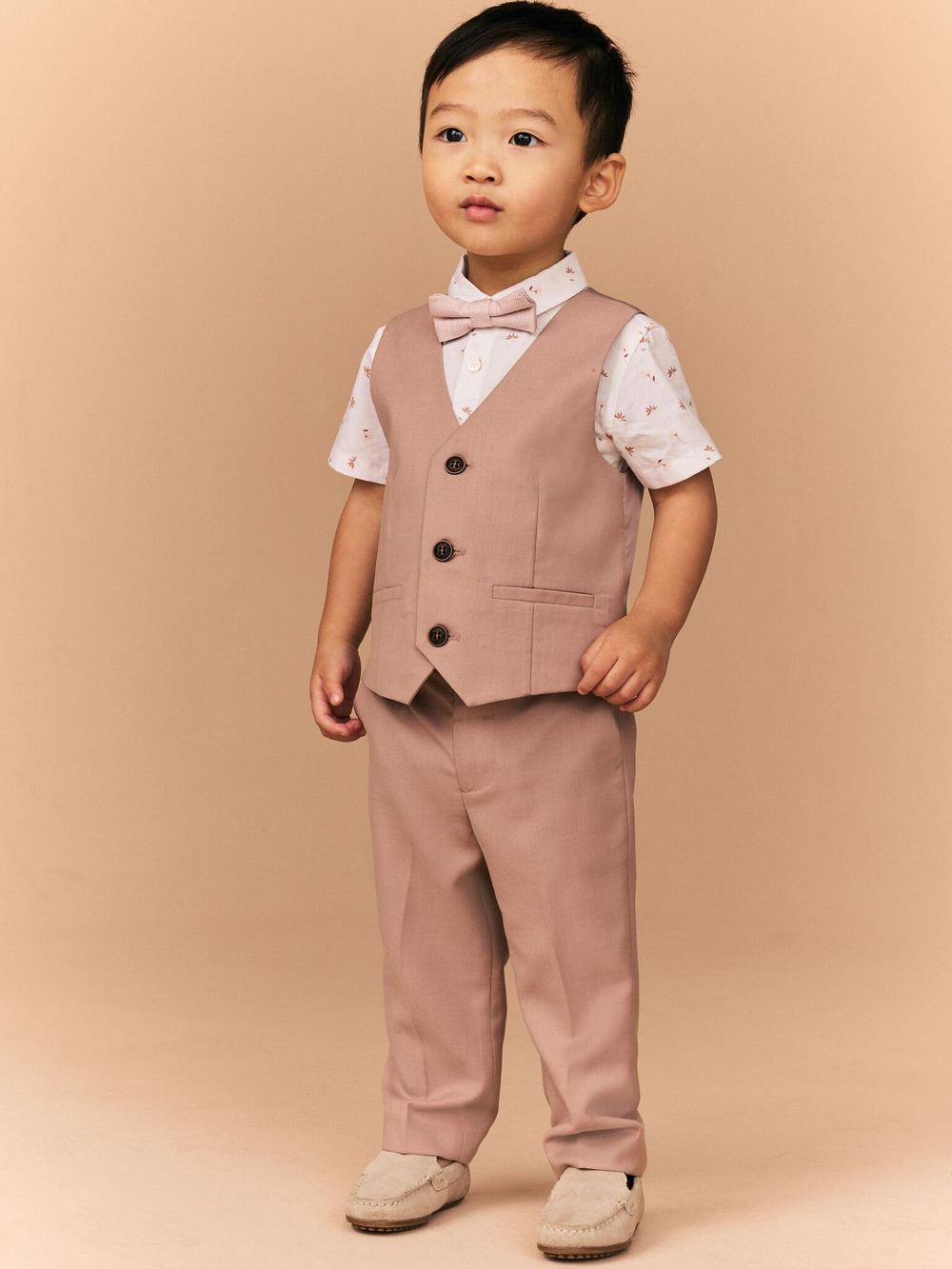 Комплект из трех предметов для мальчика Next E51-034, Белый, Розовый