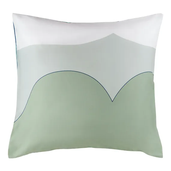 Набор из двух наволочек из сатина мятного цвета с авторским принтом Freak Fruit, 70х70 см