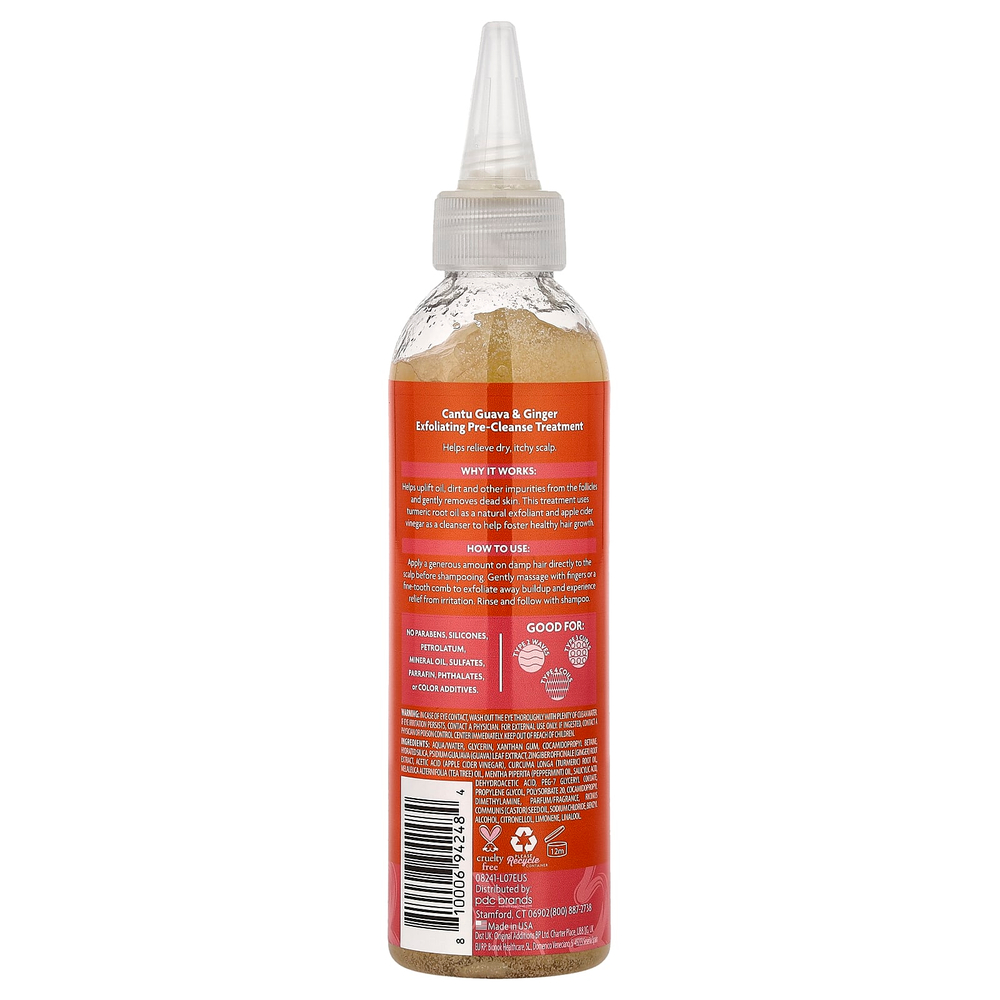 Cantu, гуава и имбирь, отшелушивающее средство для мытья кожи головы, 180 мл (6 жидк. унций)