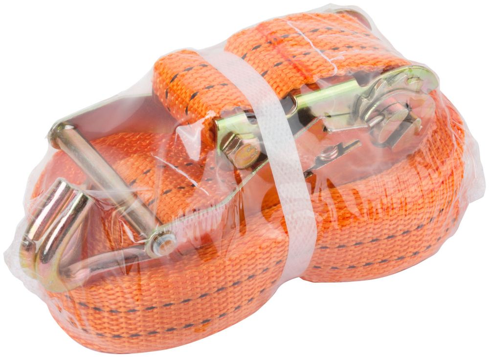 64917 Ремень для крепления груза, храповый механизм, лента 38 мм x 8 м, 1500 / 3000 кг  FIT