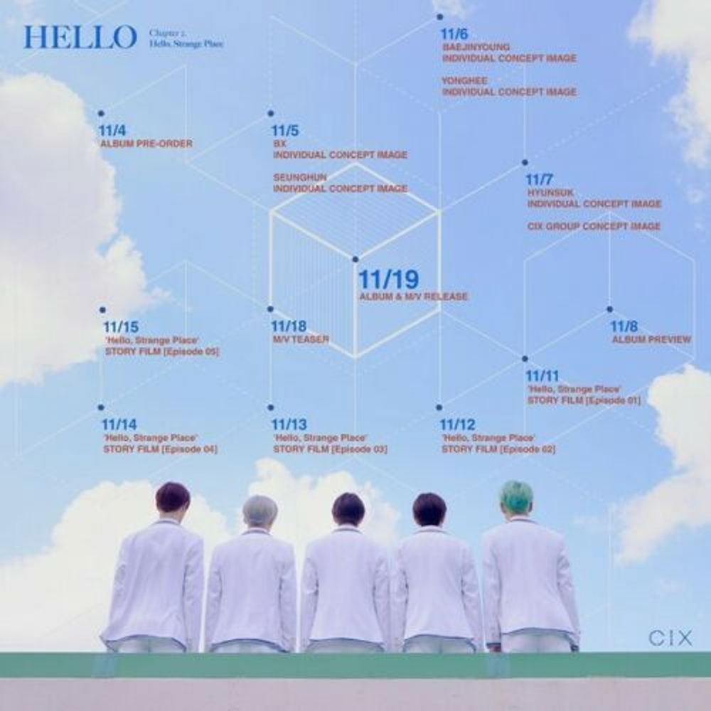 Альбом CIX - Hello,Strange Place Hello Chapter 2. 2nd EP Album 2 Version SET