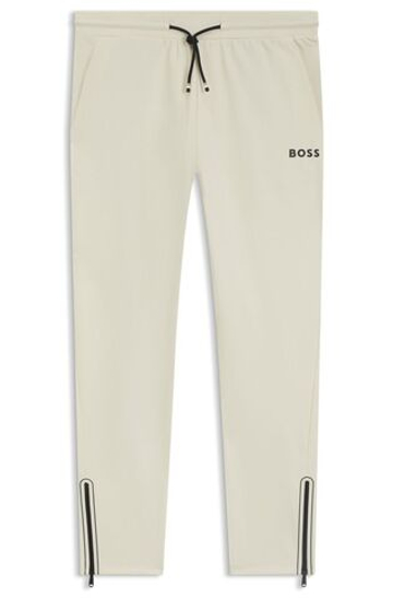 Мужские теннисные штаны BOSS Active Stretch-Gabardine Bottoms With Thermoregulating Technology - open white