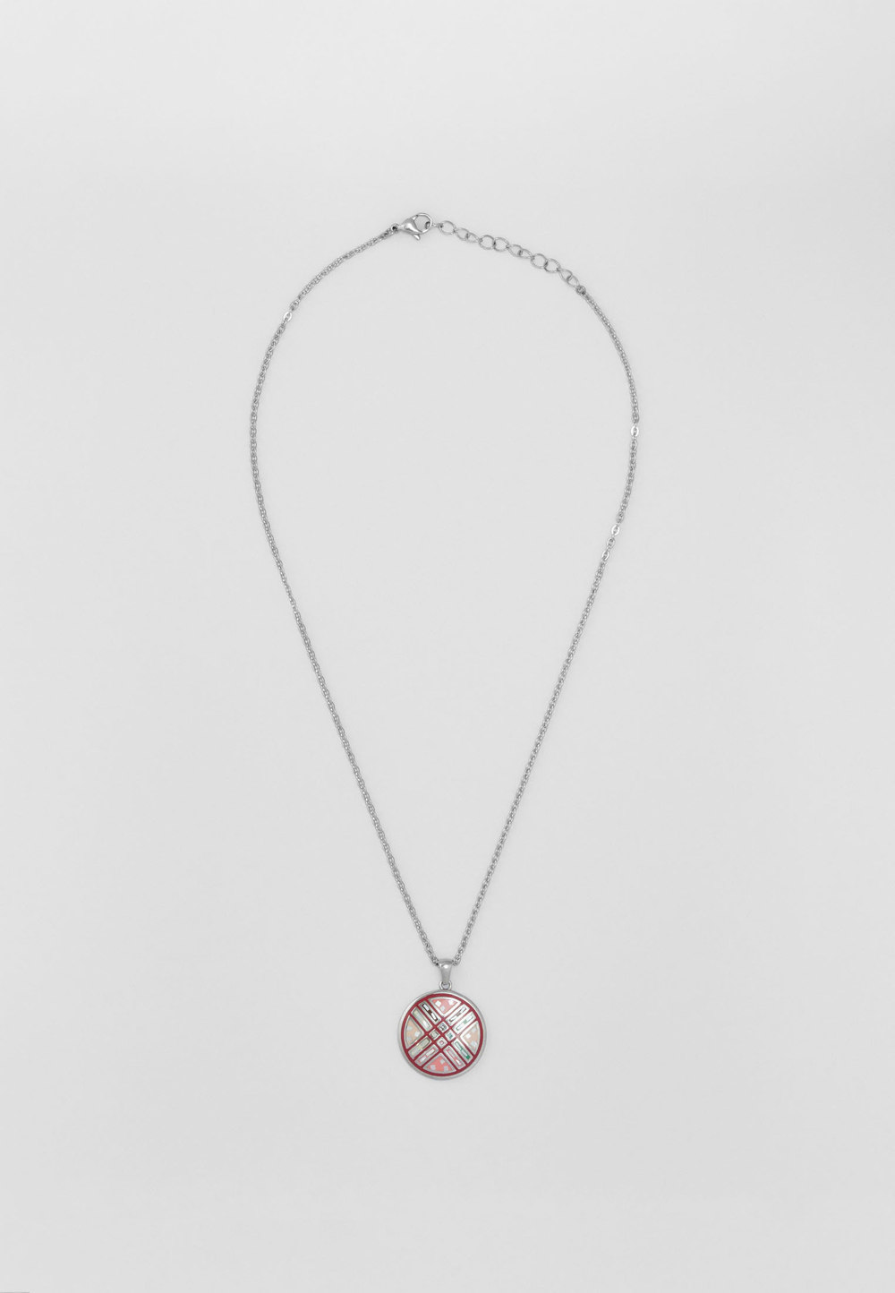 Ожерелье SHANYRAQ PINK STEEL