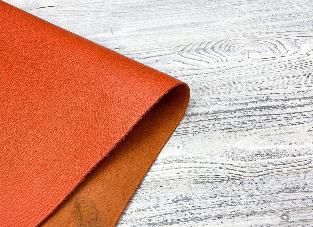 Luxury Tannery Orange (1,3-1,5 мм), цв. Оранжевый, натуральная кожа