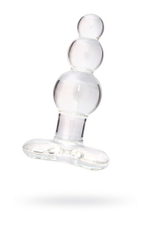 Анальная втулка Sexus Glass стеклянная, прозрачная (Цвет: прозрачный)