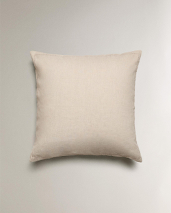 Zara Home наволочка декоративная из льна, светло-бежевый · 1140/007