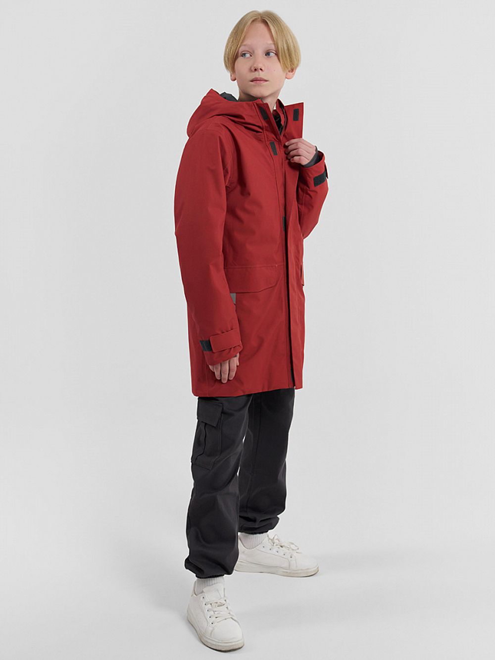 Куртка подростковая для юноши LIMAN NORPPA красная глина