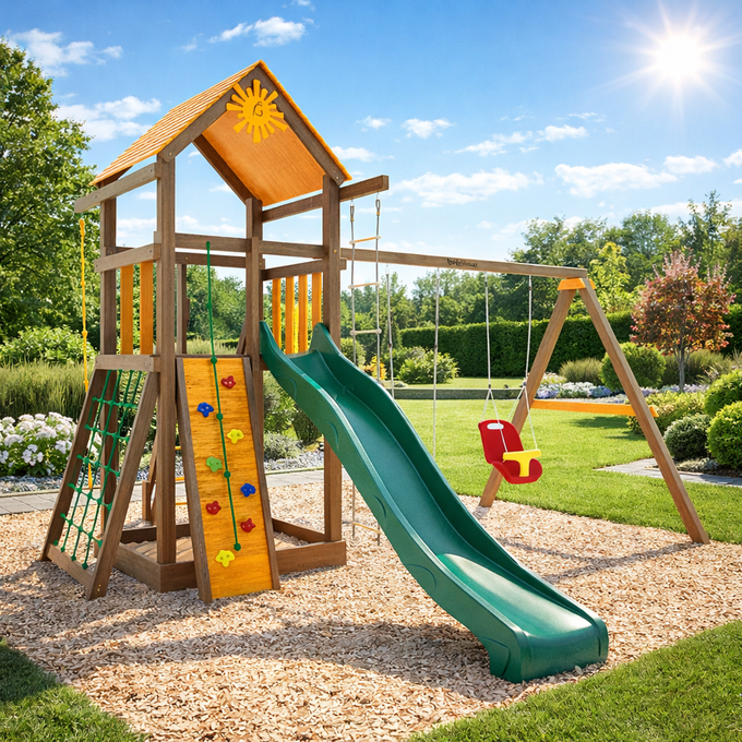 Детская площадка Панда Фани Gride скат 3м