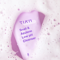 Tiam Snail & Azulene Low pH Cleanser деликатный гель для умывания с улиткой и азуленом