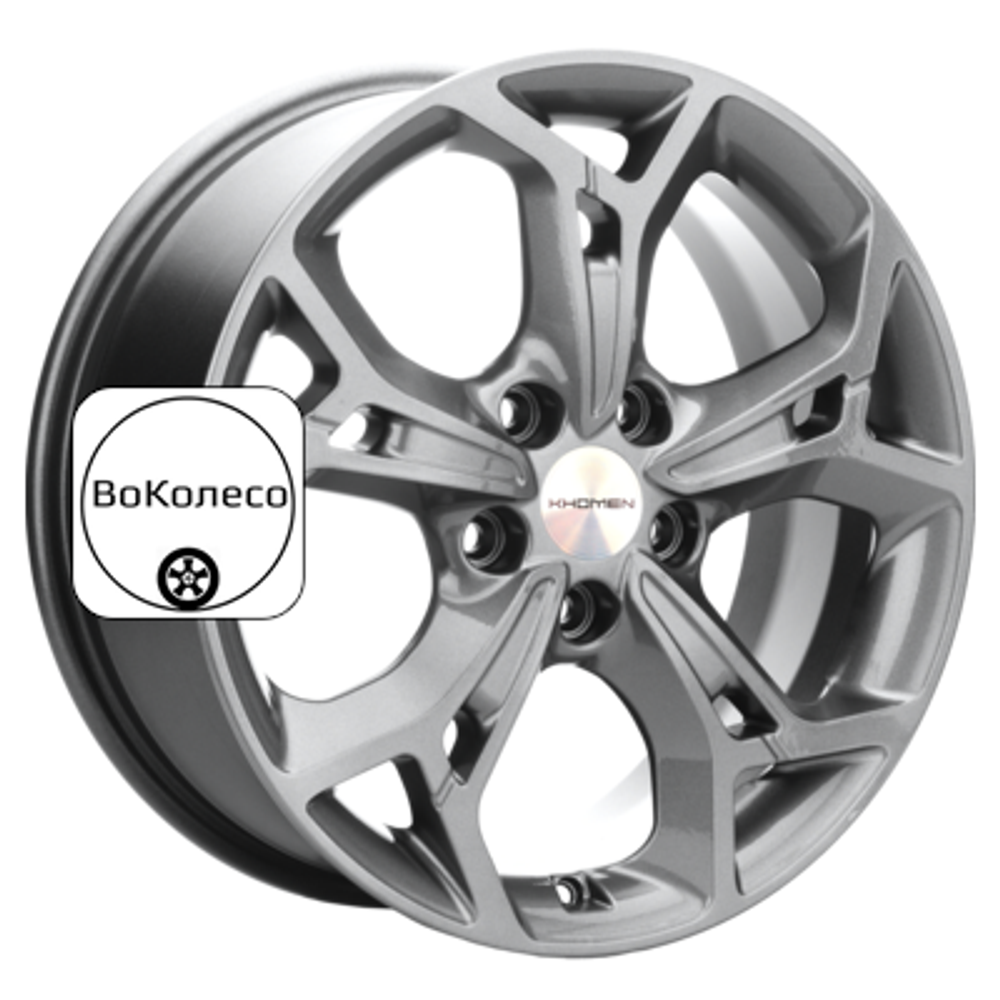 7x17/5x114,3 ET53 D67,1 KHW1702 (Ceed) Gray Khomen Wheels