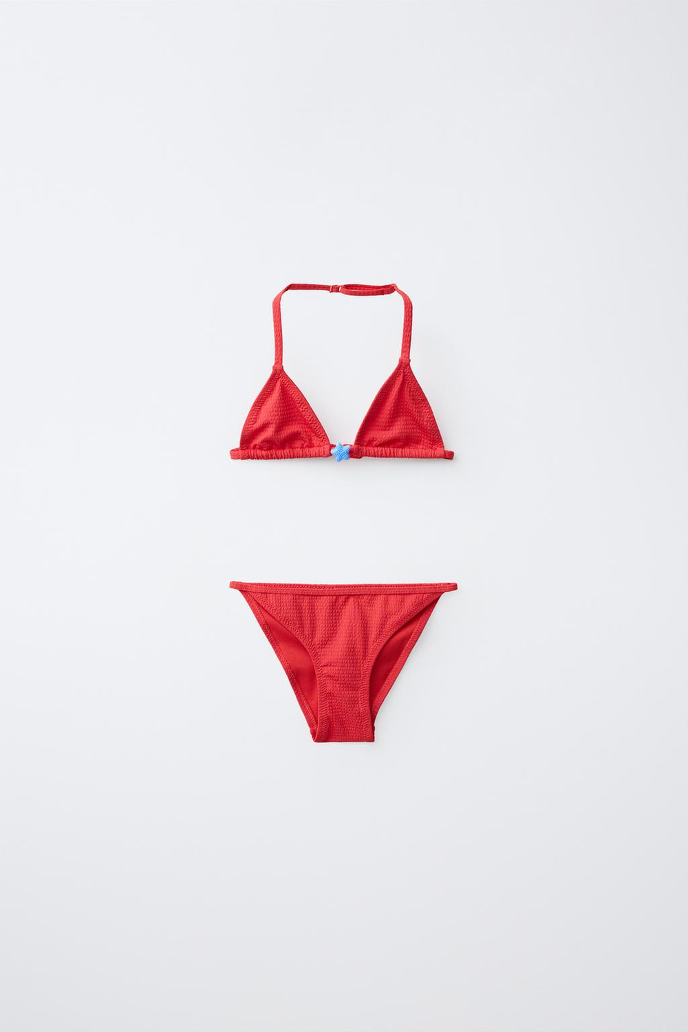 ZARA КУПАЛЬНИК С МОРСКОЙ ЗВЕЗДОЙ, КРАСНЫЙ