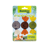 Игрушка Bambini Pets для грызунов "Конфетки" из люфы. Количество 3 шт