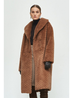 Шуба женская чебурашка тедди эко