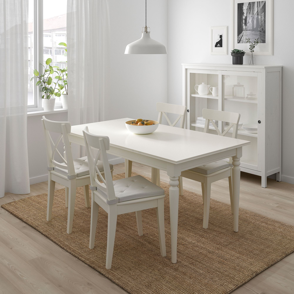 Подушка на стул IKEA JUSTINA (ЮСТИНА), Экрю, 35 / 42х40х4 см