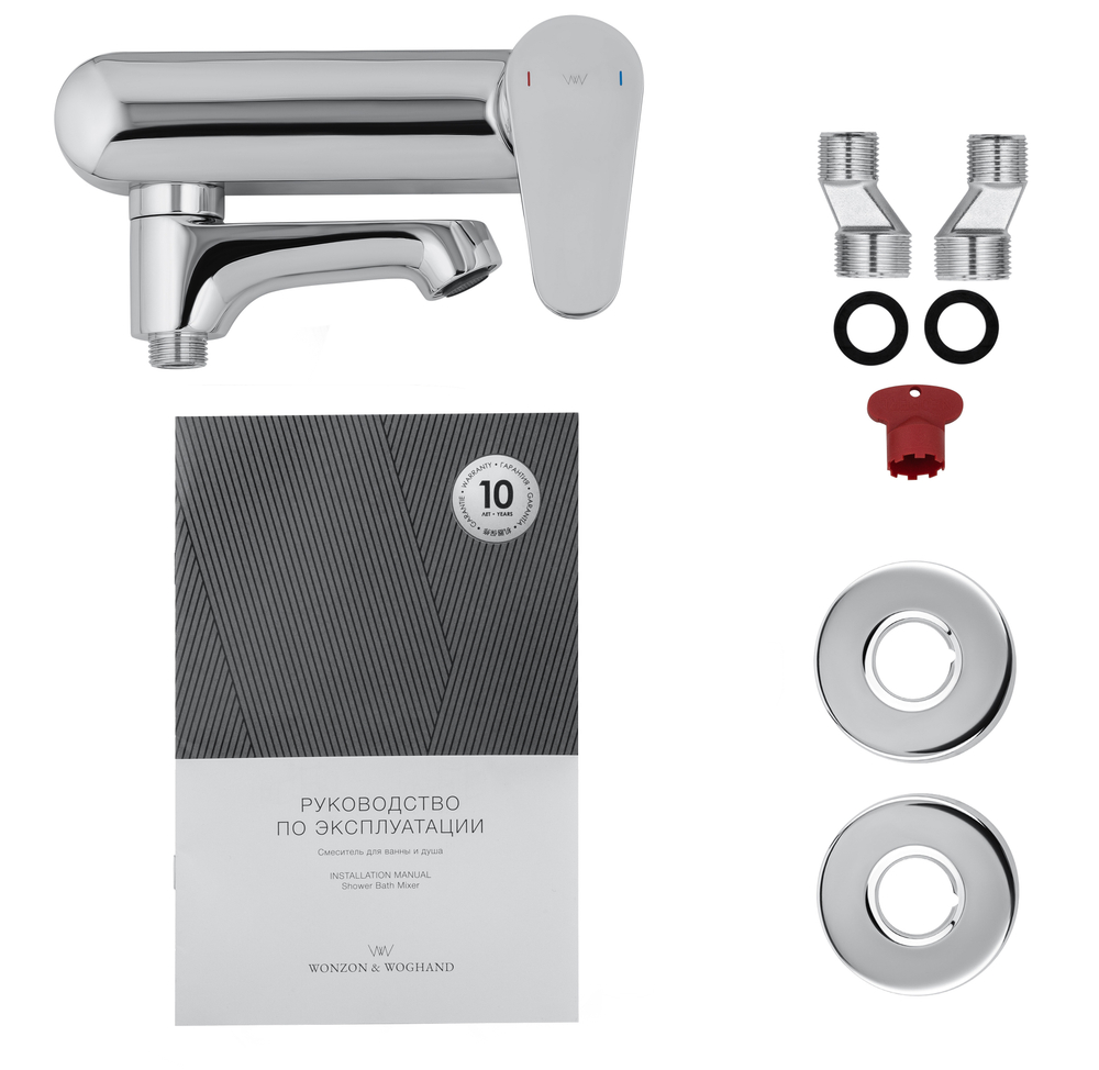 Смеситель для ванны WONZON & WOGHAND BALANCE, Хром (WW-053101-CR)