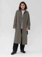 Плащ FOS Длинный Мужской Зеленый