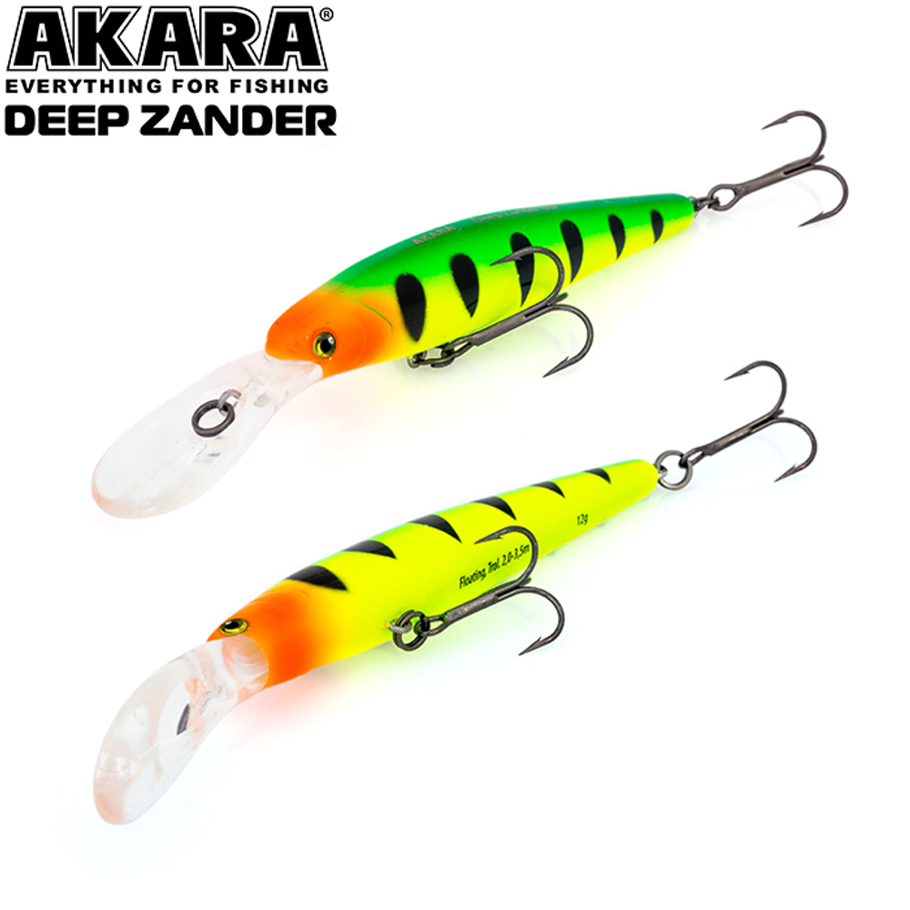 Воблер Akara Deep Zander 90F 12 гр. (3/7 oz 3,5 in) A102