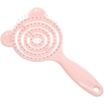 Расческа массажная продувная с ушками «Ушастик», цвет персиковый, 9*20см (Ultramarine блистер)
