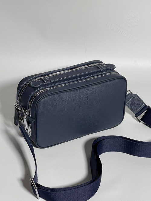 Сумка через плечо Hermes камера бэг синяя
