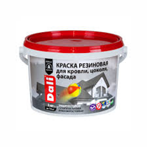 Краска резиновая DALI фасадная серая 3кг